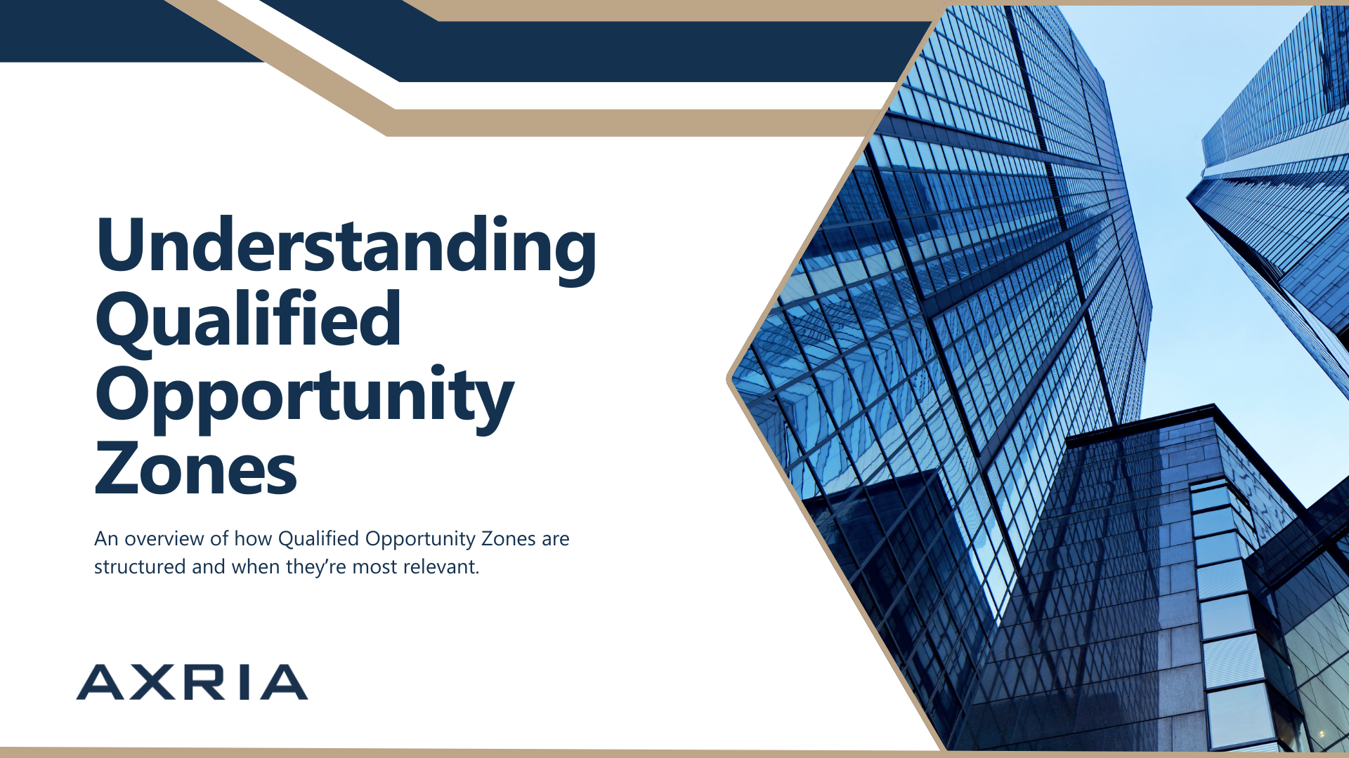 Understanding Qualified Opportunity Zones